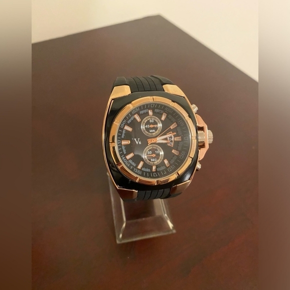 Men’s Rose Gold V6 Super Speed Fashion Watch - Picture 1 of 4